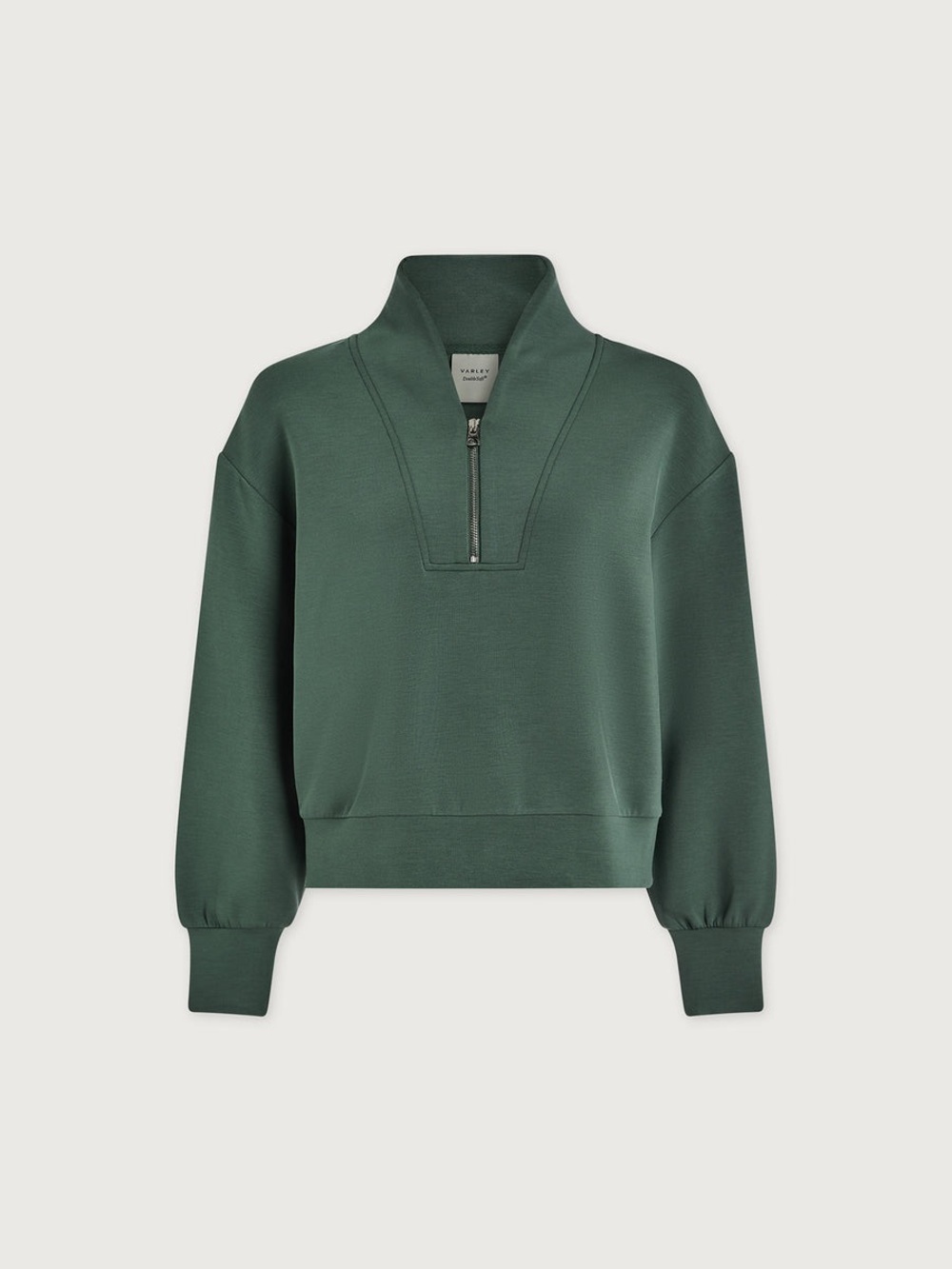 Half-Zip Forest Green Pullover Sweatshirt